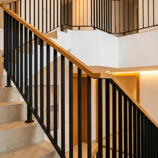 Treppengeländer aus Stahl, maßgefertigt